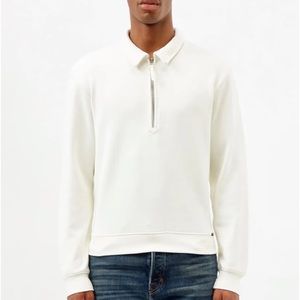 TOM FORD Zip-neck LOGO jersey polo sweater SZ 56 XXL  $780 sweatshirt